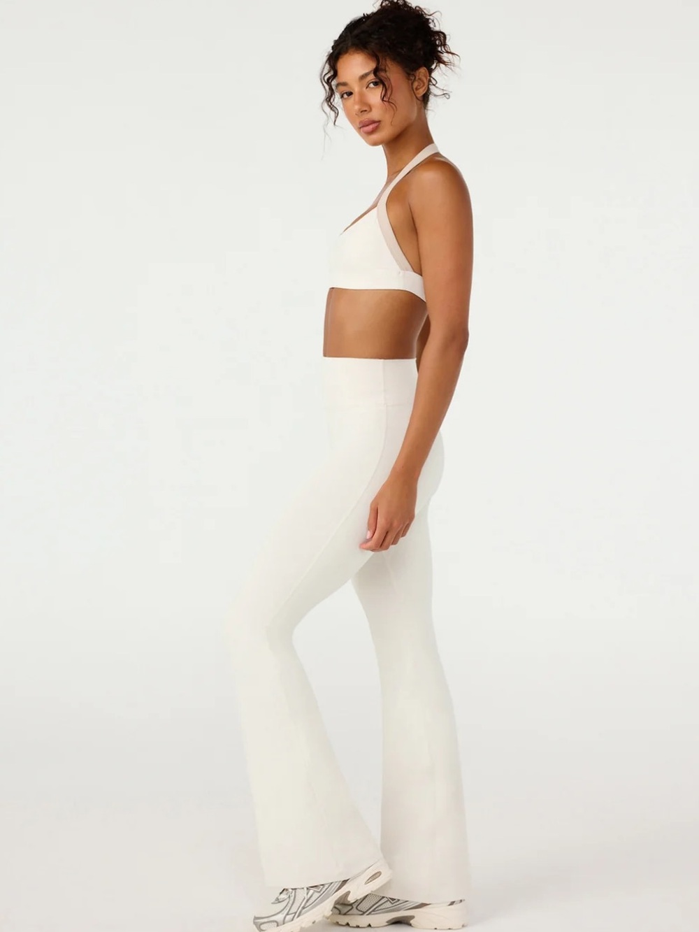 NWT CSB CROP SHOP BOUTIQUE Form Flare Legging - Vanilla - Size XS